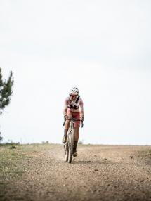 El vallisoletano César Mato durante una prueba de gravel. Foto: César Mato